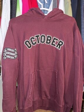 Octobers Very Own Graphic Hoodie in Wine
OVO
